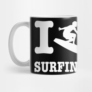 I Love Surfing Mug